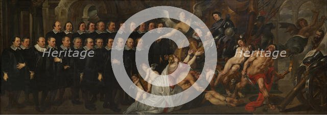 The city of Antwerp begs Emperor Ferdinand to open the Scheldt again, c1650s. Creator: Huybrecht Sporckmans.