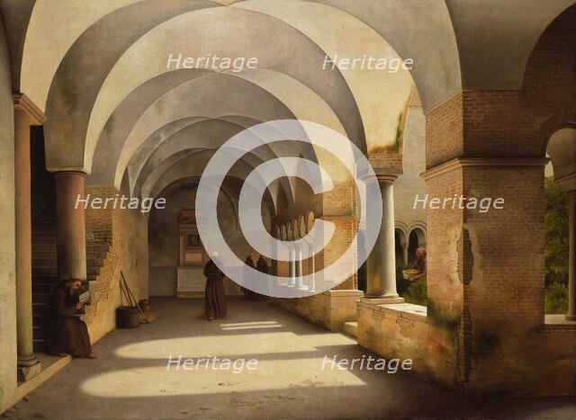 The Cloisters, San Lorenzo fuori le mura, 1824. Creator: CW Eckersberg.
