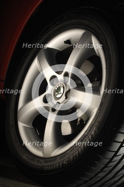 Skoda Fbia Estate  HTP 1-2  2007. Artist: Simon Clay.