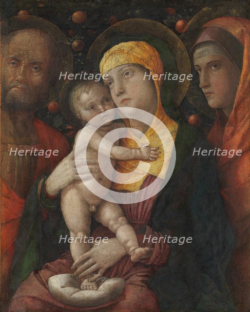 The Holy Family with Saint Mary Magdalen, ca. 1495-1500. Creator: Andrea Mantegna.
