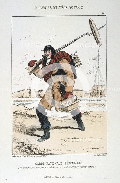 'Garde Nationale Sedentaire', Siege of Paris, 1870-1871.  Artist: Anon