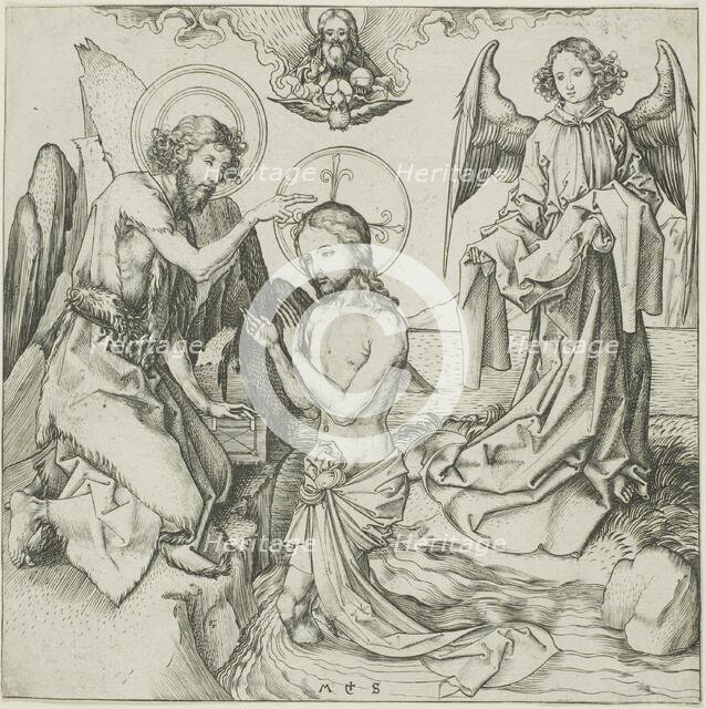 The Baptism of Christ, 1480/90. Creator: Martin Schongauer.