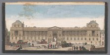 View of the Palais du Louvre in Paris, 1700-1799. Creator: Anon.