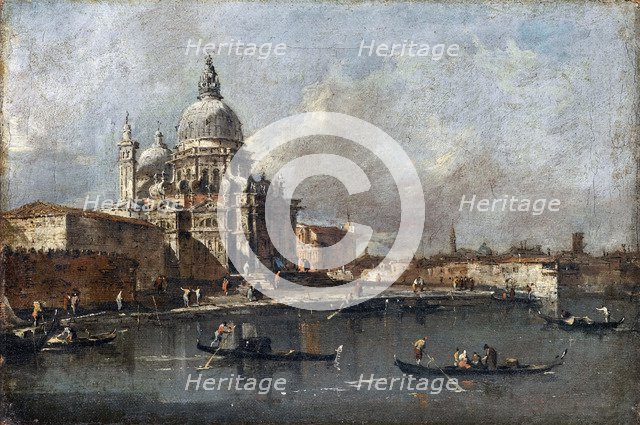 Santa Maria della Salute in Venice. Artist: Guardi, Francesco (1712-1793)