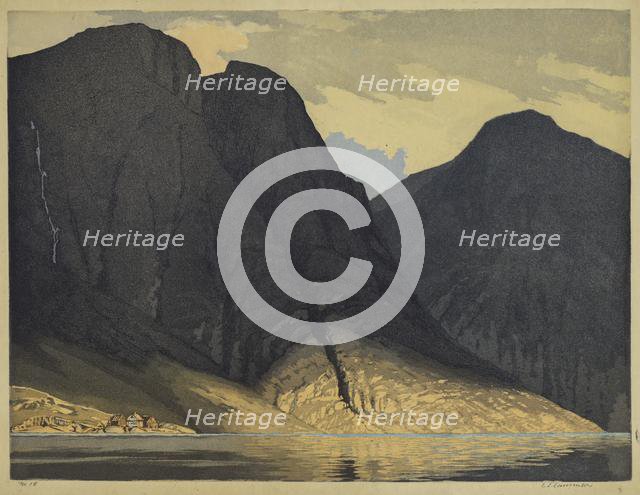 [Mountain View with Water]. Creator: Edward Louis Laurenson (British, 1868-1940).