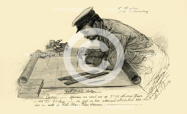 A Hansen, first officer on the 'Knivsberg', 1898.  Creator: Christian Wilhelm Allers.