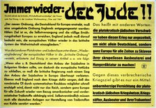 'Yet again: the Jew!!', German anti-semitic propaganda leaflet, c1933-1945. Artist: Unknown