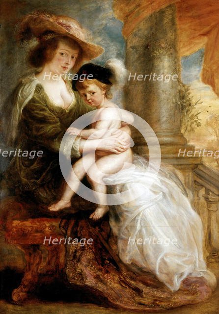 Hélène Fourment with her Son Francis , 1635. Creator: Rubens, Pieter Paul (1577-1640).
