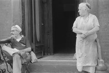 Tenants, 61st Street between 1st and 3rd Avenues, New York, 1938. Creator: Walker Evans.