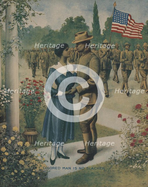 'Colored Man is No Slacker', 1918. Creator: Unknown.