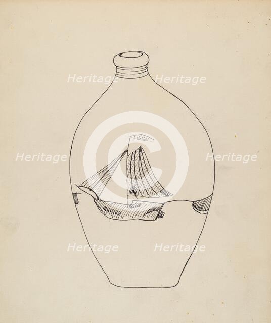 Flask, c. 1939. Creator: John Tarantino.