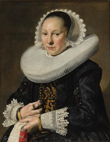 Portrait of a Woman, probably Aeltje Dircksdr. Pater, 1638. Creator: Frans Hals (Dutch, c. 1581-1666).