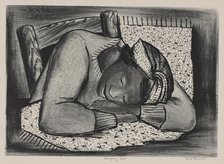 Sleeping Girl, ca.1935 - 1943. Creator: Riva Helfond.