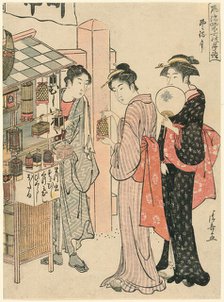 The Sixth Month (Kazemachizuki), from the series "Fashionable Monthly Visits to Sacred..., c. 1784. Creator: Torii Kiyonaga.