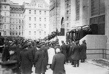 Reid Funeral - leaving the Cathedral, 1913. Creator: Bain News Service.