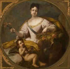 Portrait of a Woman-Allegory of Autumn, 18th century. Creator: Unknown.