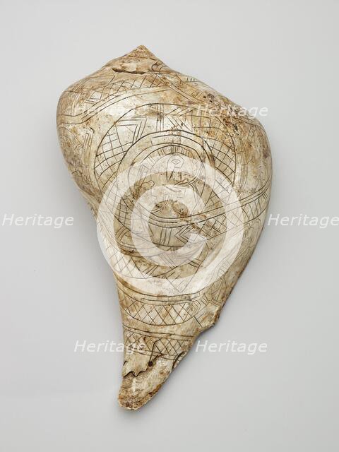 Ritual cup with serpent and trophy heads, 1200-1400. Creator: Unknown.