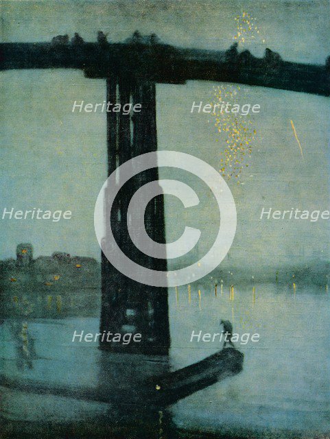 'Nocturne: Blue and Gold - Old Battersea Bridge', c1872-5. Artist: James Abbott McNeill Whistler.