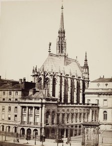 Sainte-Chapelle, Paris, between 1860 and 1870. Creator: Edouard Baldus.