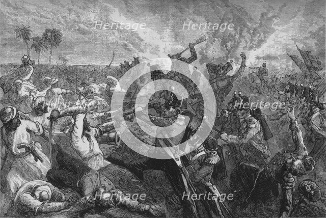 'Battle of Ferozeshah', c1880. Artist: Unknown.