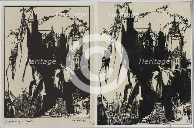 LAllemagne feedale, 1914. Creator: Auguste Louis Lepère (French, 1849-1918).