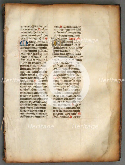 Leaves from a Missal, Franco-Netherlandish, 15th century (?). Creator: Unknown.