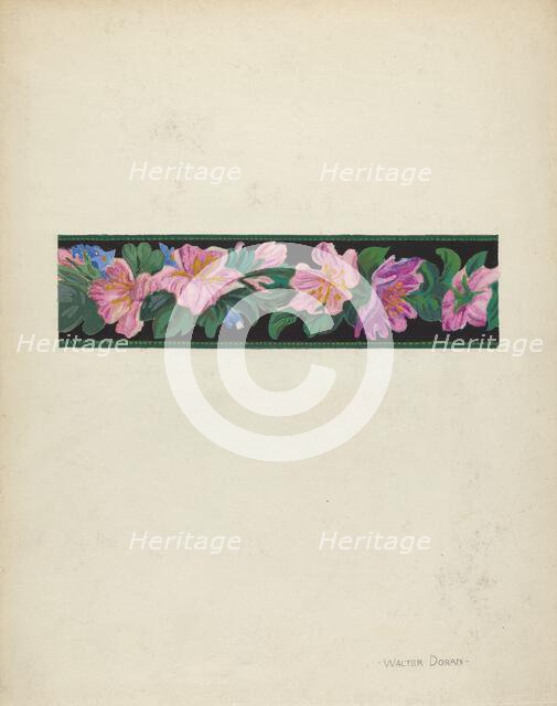 Wallpaper Border, c. 1939. Creator: Walter Doran.