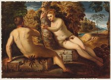 Adam Tempted by Eve, 1836. Creator: George Lethbridge Saunders.