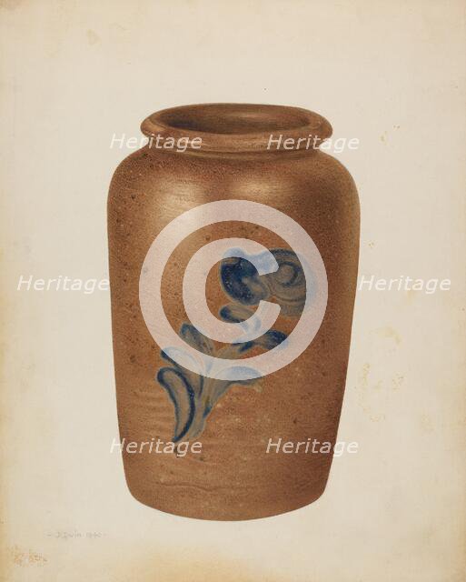 Jar, 1940. Creator: Dorothy Dwin.