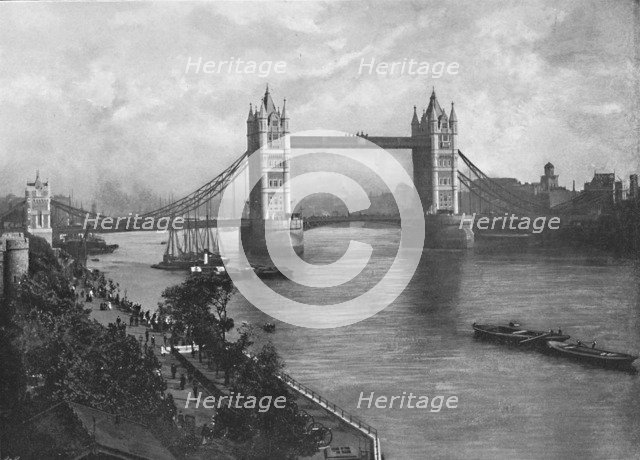 'The Tower Bridge', c1896. Artist: York & Son.