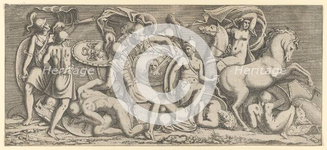 Battle of Amazons, 1547. Creator: Leon Davent.