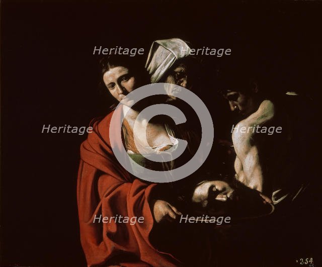 Salome with the head of John the Baptist, ca 1607. Creator: Caravaggio, Michelangelo (1571-1610).