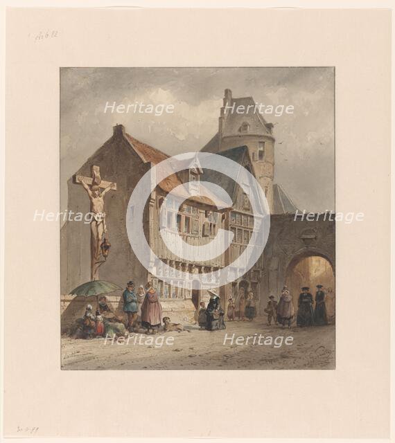 Street in Antwerp, 1833-1892. Creator: Jan Gerard Smits.