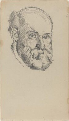 Self-Portrait [recto], c. 1880/1882. Creator: Paul Cezanne.