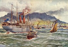 'Transports in Table Bay During the South African War', c1900. Creator: Charles John De Lacy.