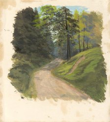 Mountain road, 1850-1900. Creator: Jan Nowopacký.