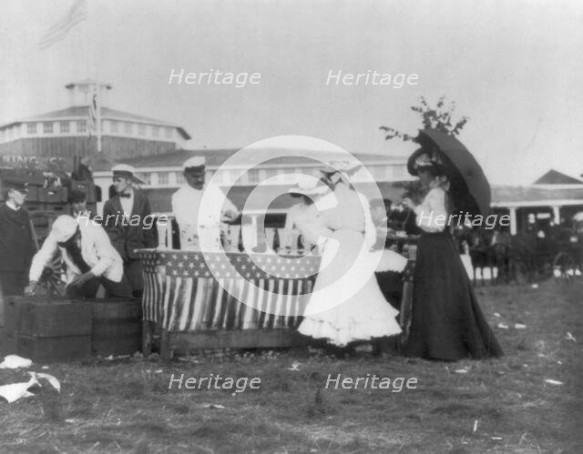 Minnesota State Fair: refreshment stand, 1900?. Creator: Unknown.