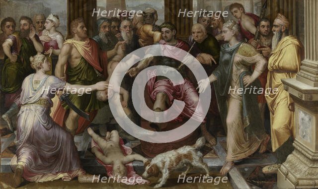 The Judgement of Solomon, 1547. Creator: Frans Floris.