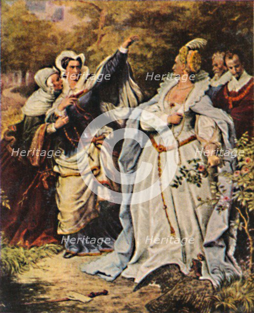 'Maria Stuart 1542-1587 und Elisabeth v. England 1533-1603', 1934. Creator: Unknown.