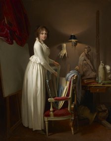 The Artist's Wife In His Studio, c1795-99. Creator: Louis Leopold Boilly.