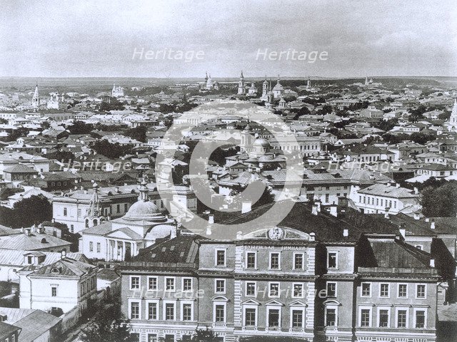 View of Moscow from the Ivan the Great Bell Tower, Russia, 1884. Artist: Unknown