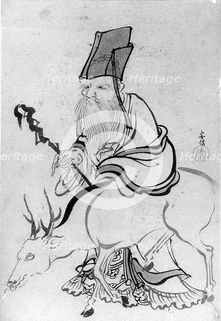 Juro (God of Luck), 18th-19th century. Creator: School of Katsushika Hokusai.