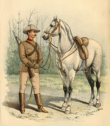 'Victorian Mounted Rifles', 1890. Creator: Godfrey Douglas Giles.