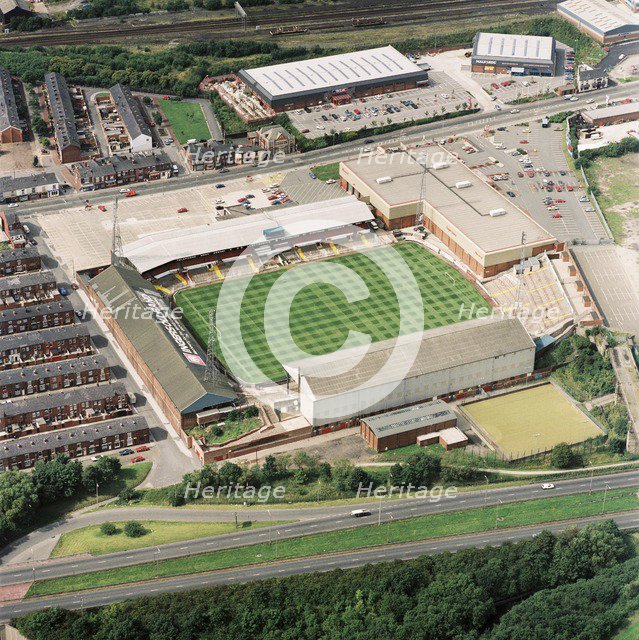 Burnden Park, Bolton, Greater Manchester, 1992. Artist: Aerofilms.