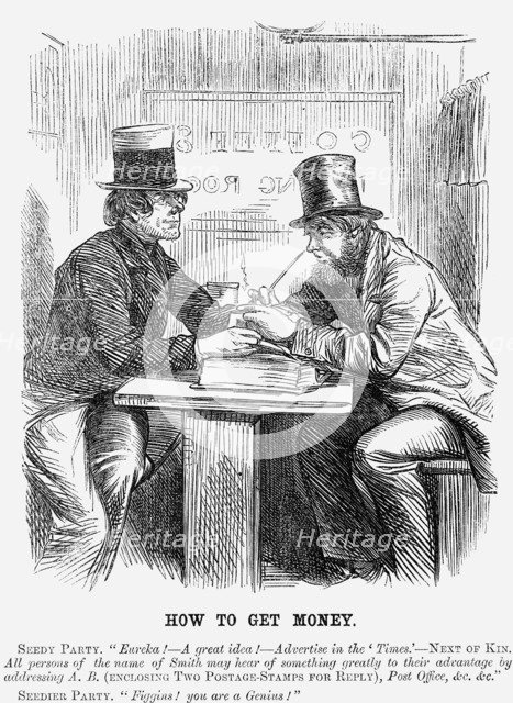 'How to Get Money', 1859. Artist: Unknown
