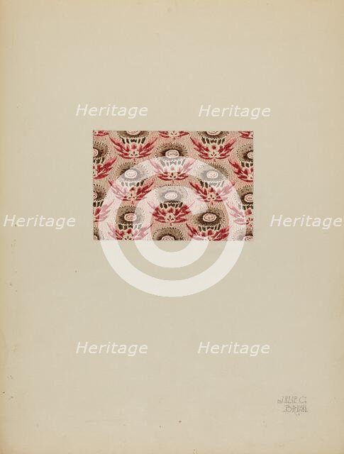 Printed Cotton, c. 1937. Creator: Julie C Brush.