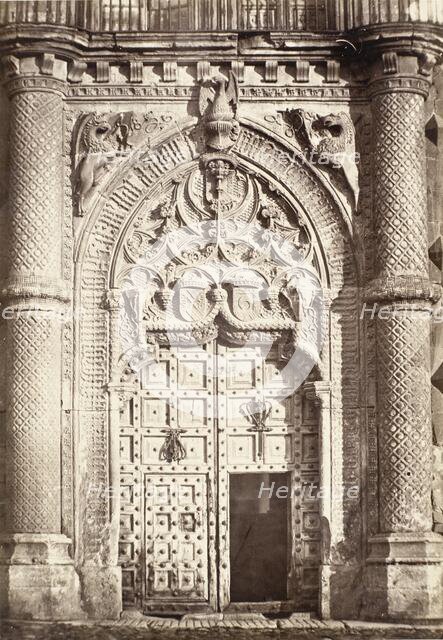 Portal, Mendoza Palace, Guadalajara, 1856. Creator: Charles Clifford.
