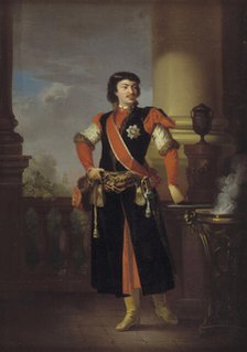 Portrait of Count Rzewuski, Polish Ambassador to Denmark, 1789-1790. Creator: Christian August Lorentzen.