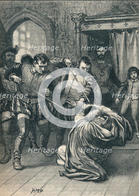 The assassination of Cardinal Beaton, 1546 (1905).  Artist: Unknown.