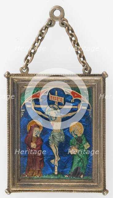 Pendant with the Crucifixion, French (?), 14th century. Creator: Unknown.